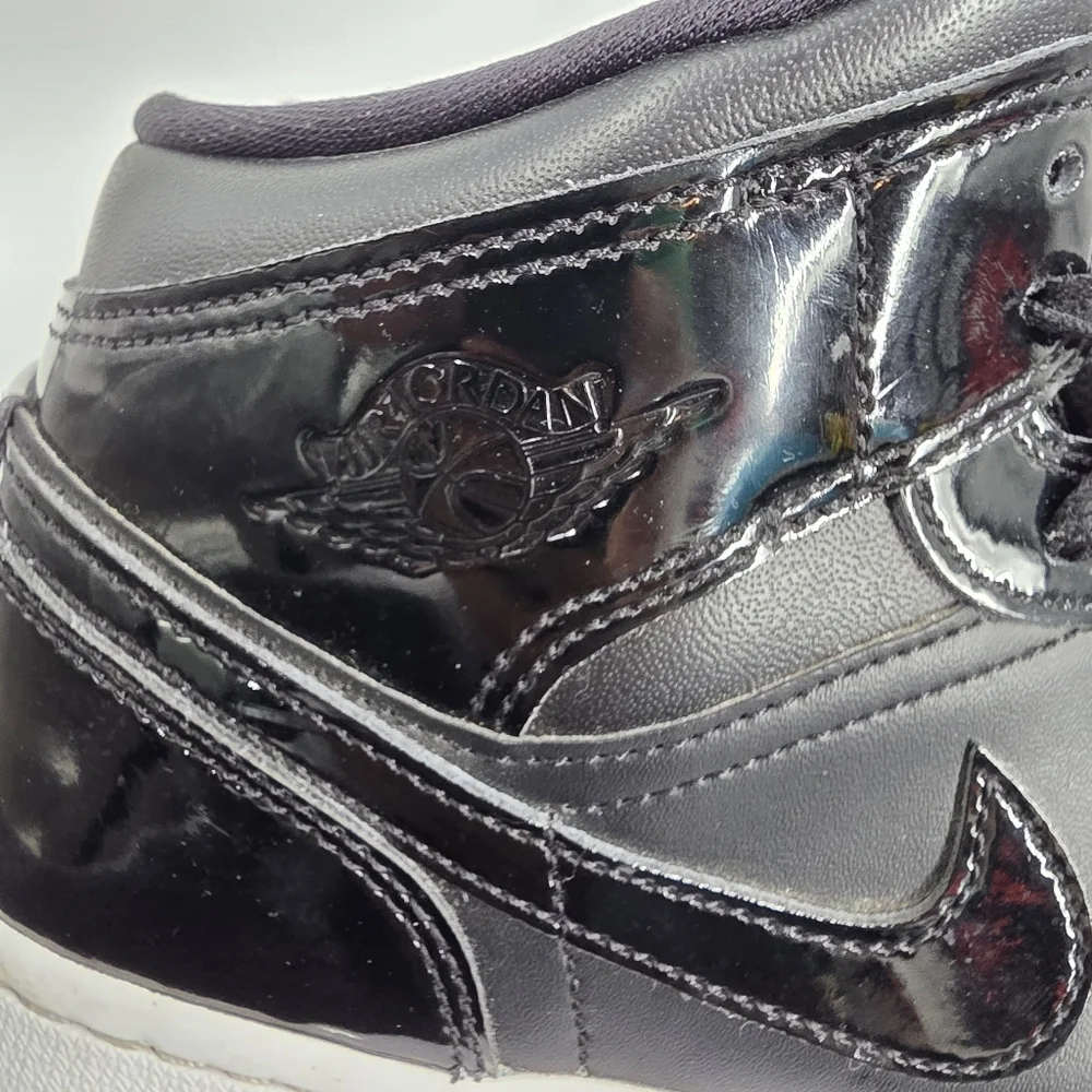 Nike Air Jordan 1 Mid SE GS Space Jam Black DV1337-004 Shoes 7Y W 8.5